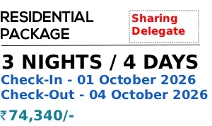 Residential Package - 3N & 4D (Sharing Delegate)